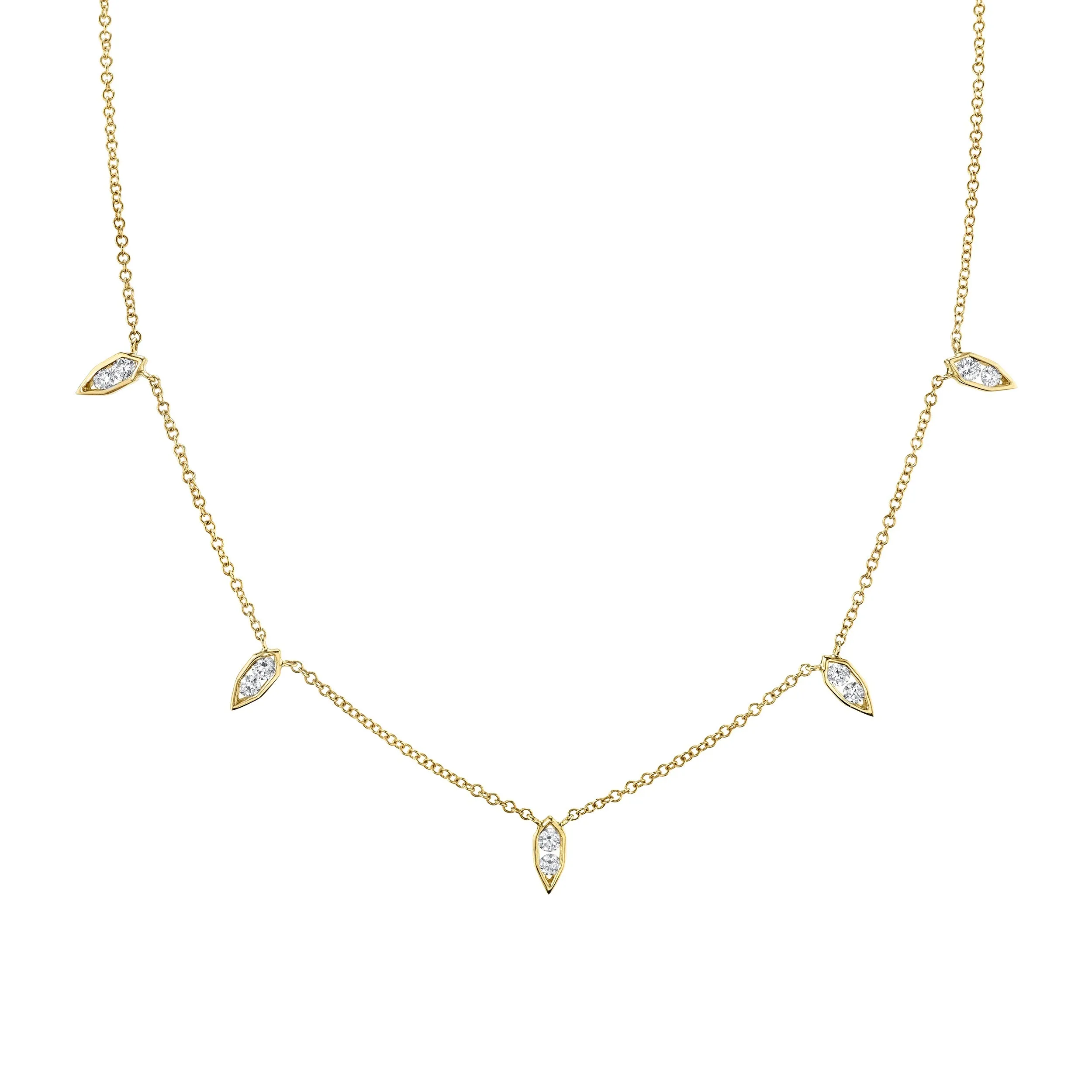 Birds of Paradise 5 Station Choker Necklace