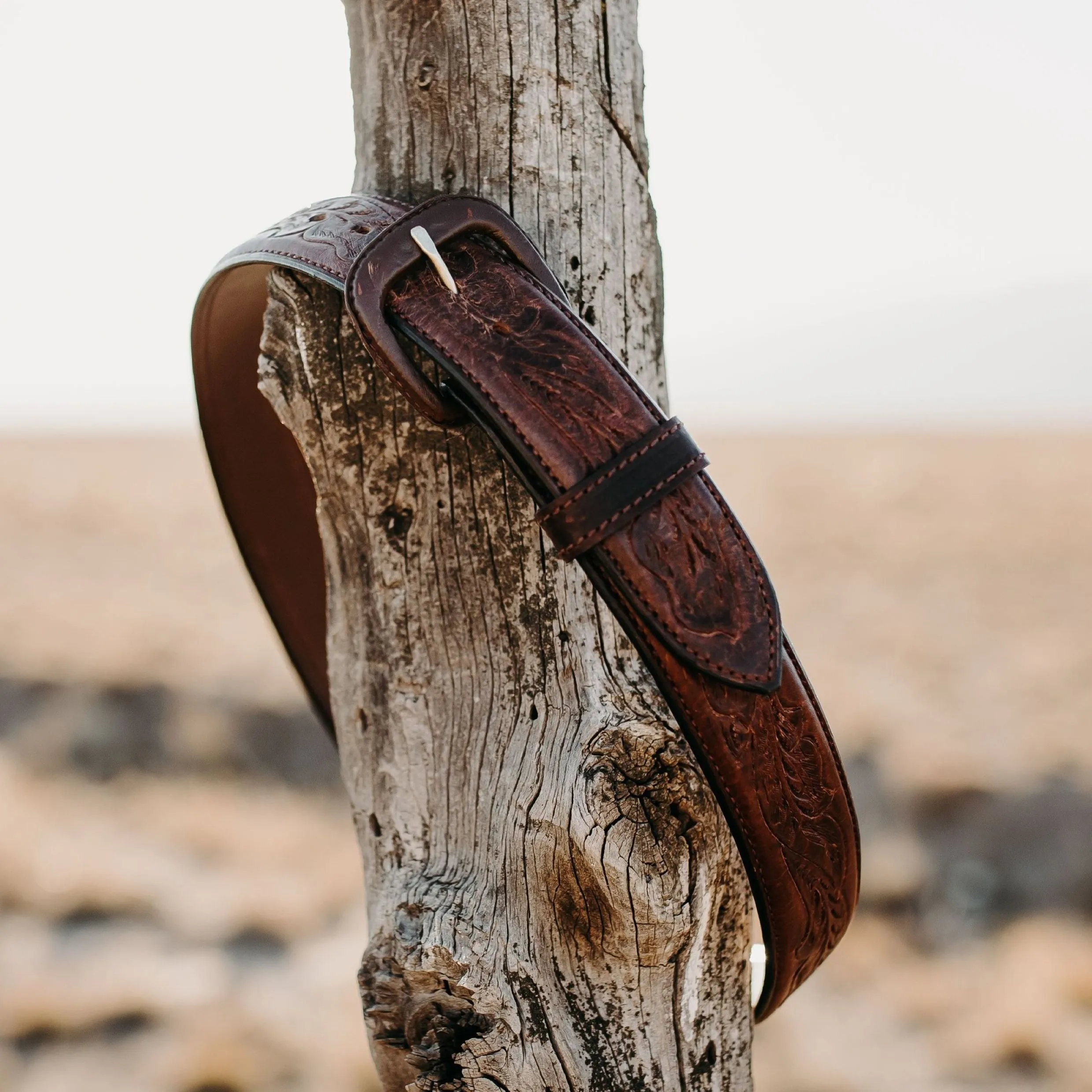 Bison Tooled Oak Leaf