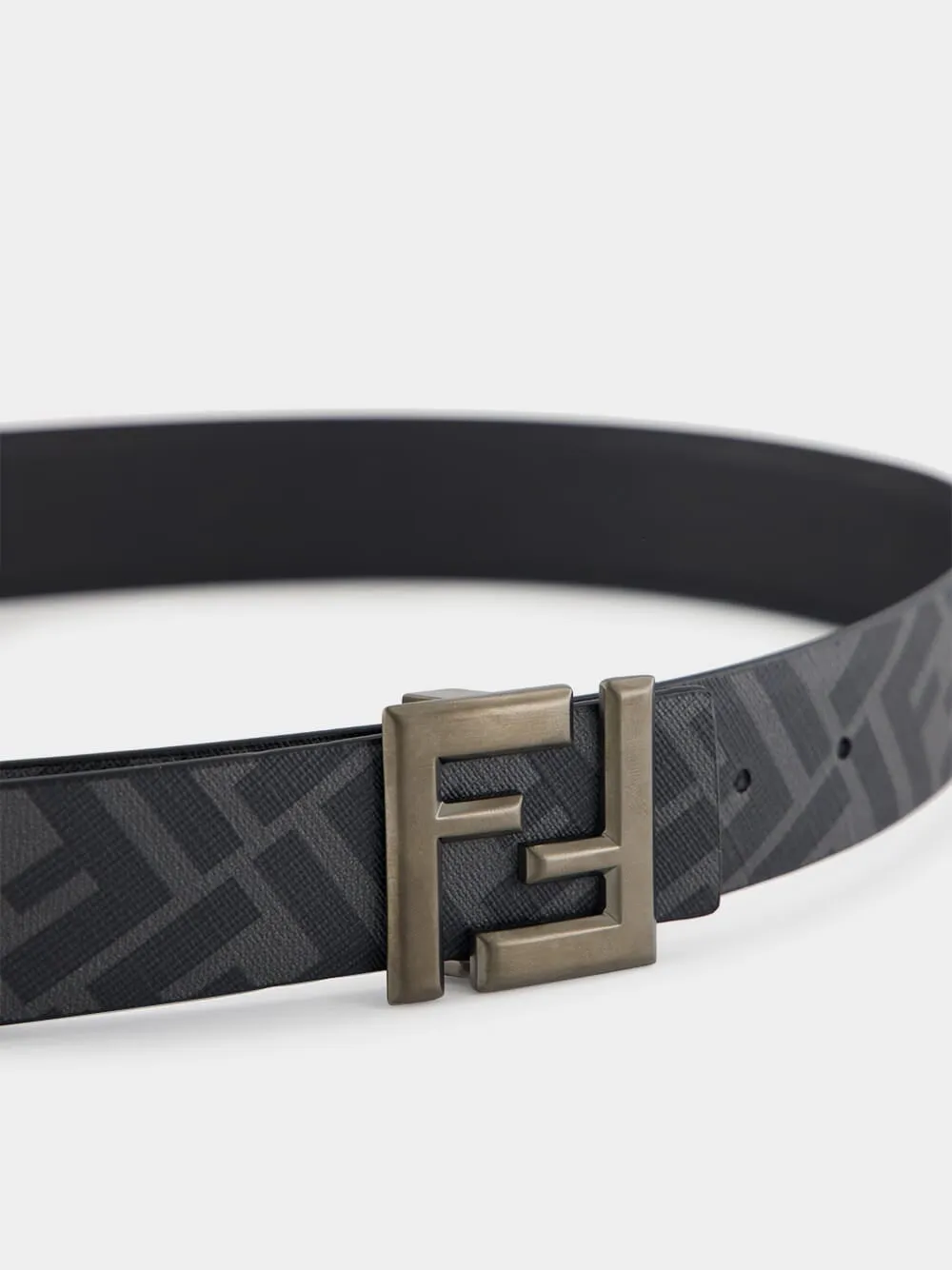 Black FF Squared Reversible Belt