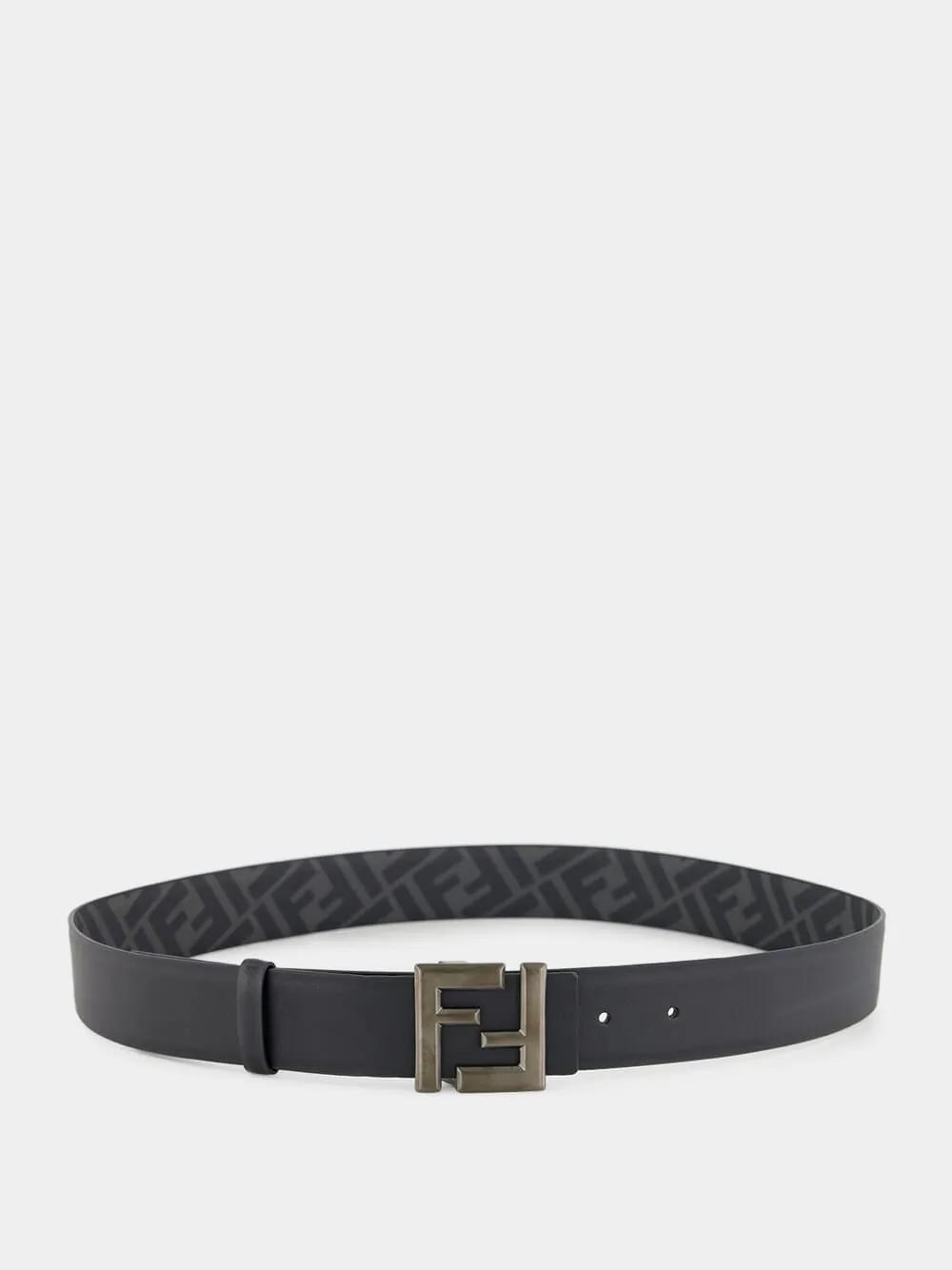 Black FF Squared Reversible Belt
