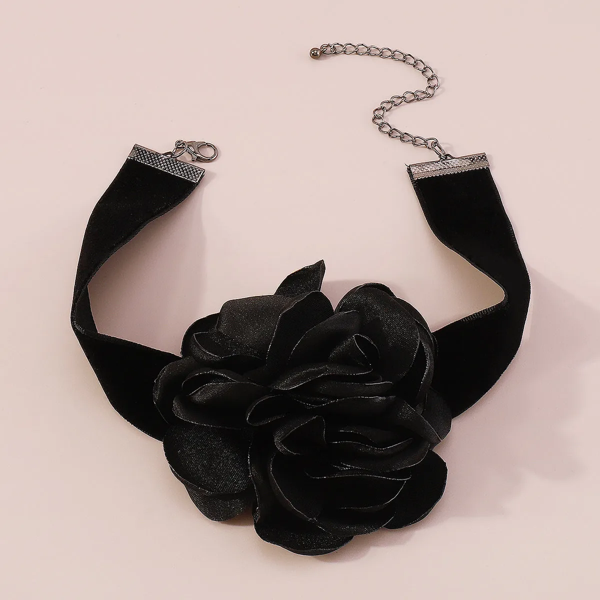 Black Rose Choker Necklace