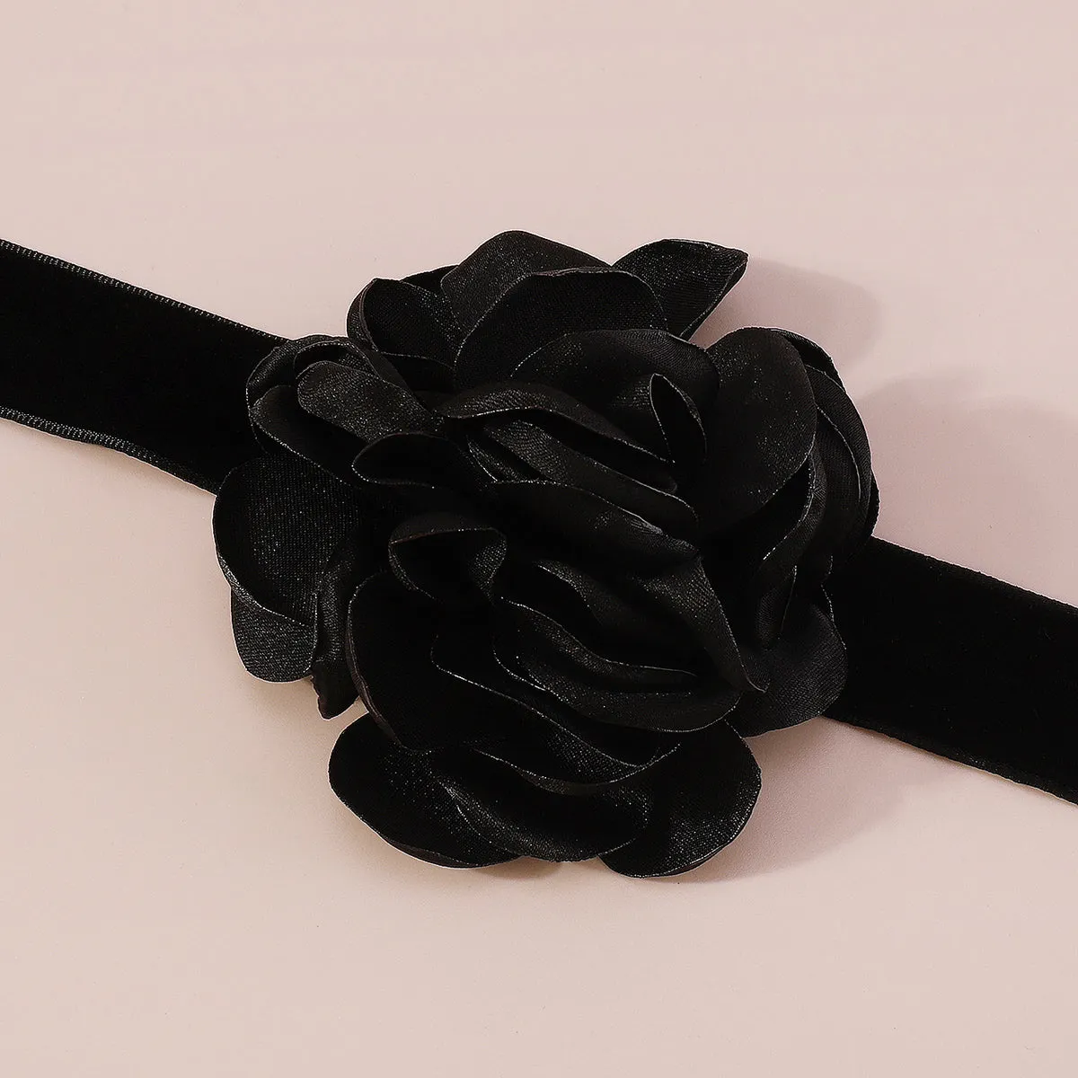 Black Rose Choker Necklace