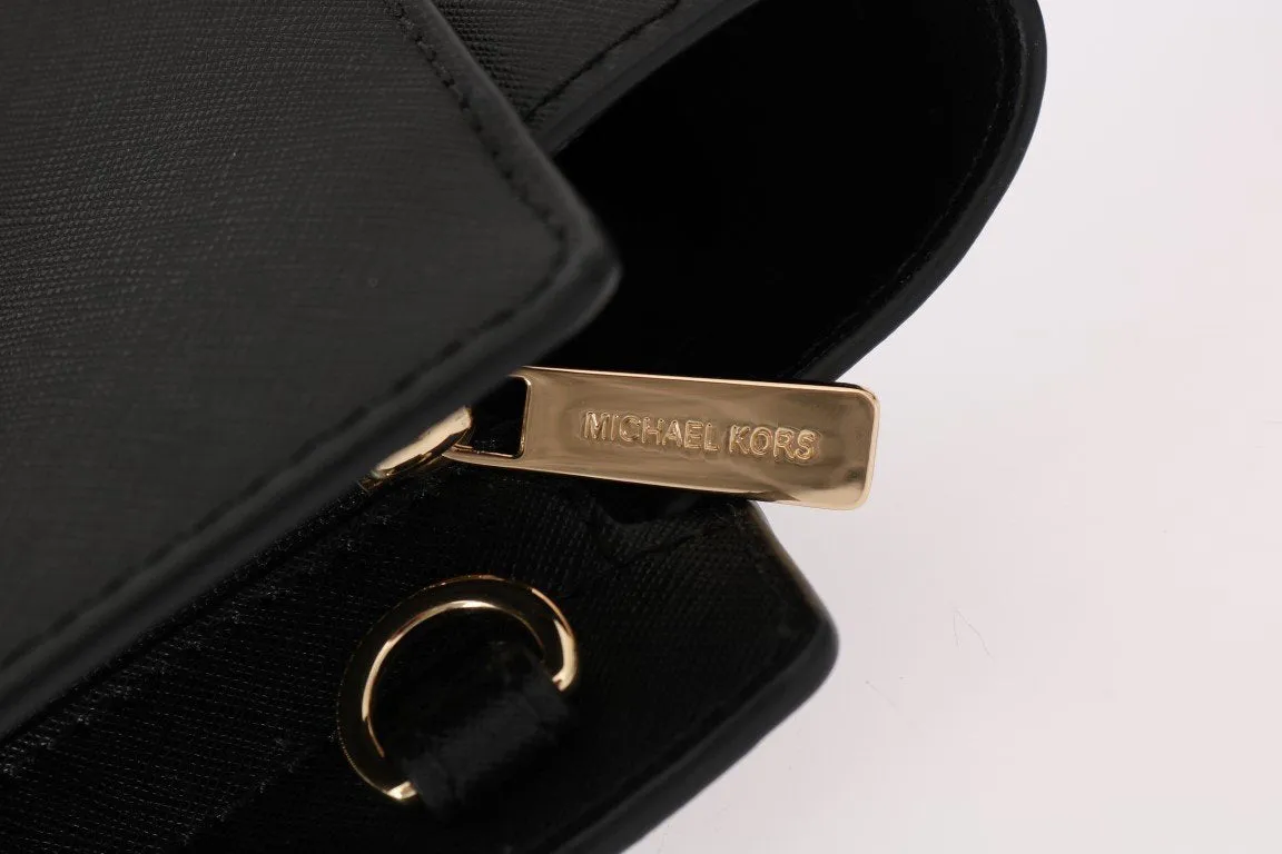 Black SELMA Leather Satchel Bag