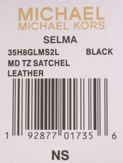 Black SELMA Leather Satchel Bag