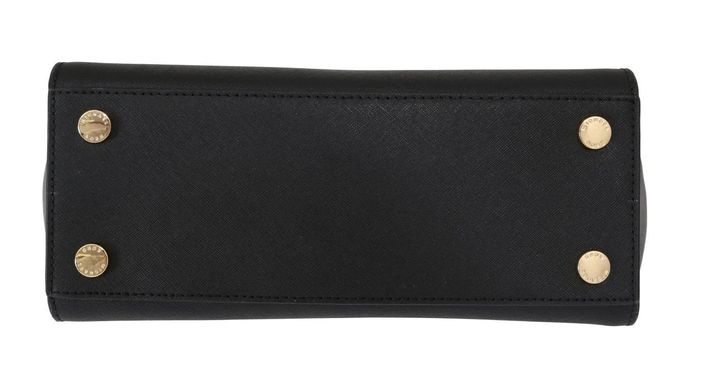 Black SELMA Leather Satchel Bag