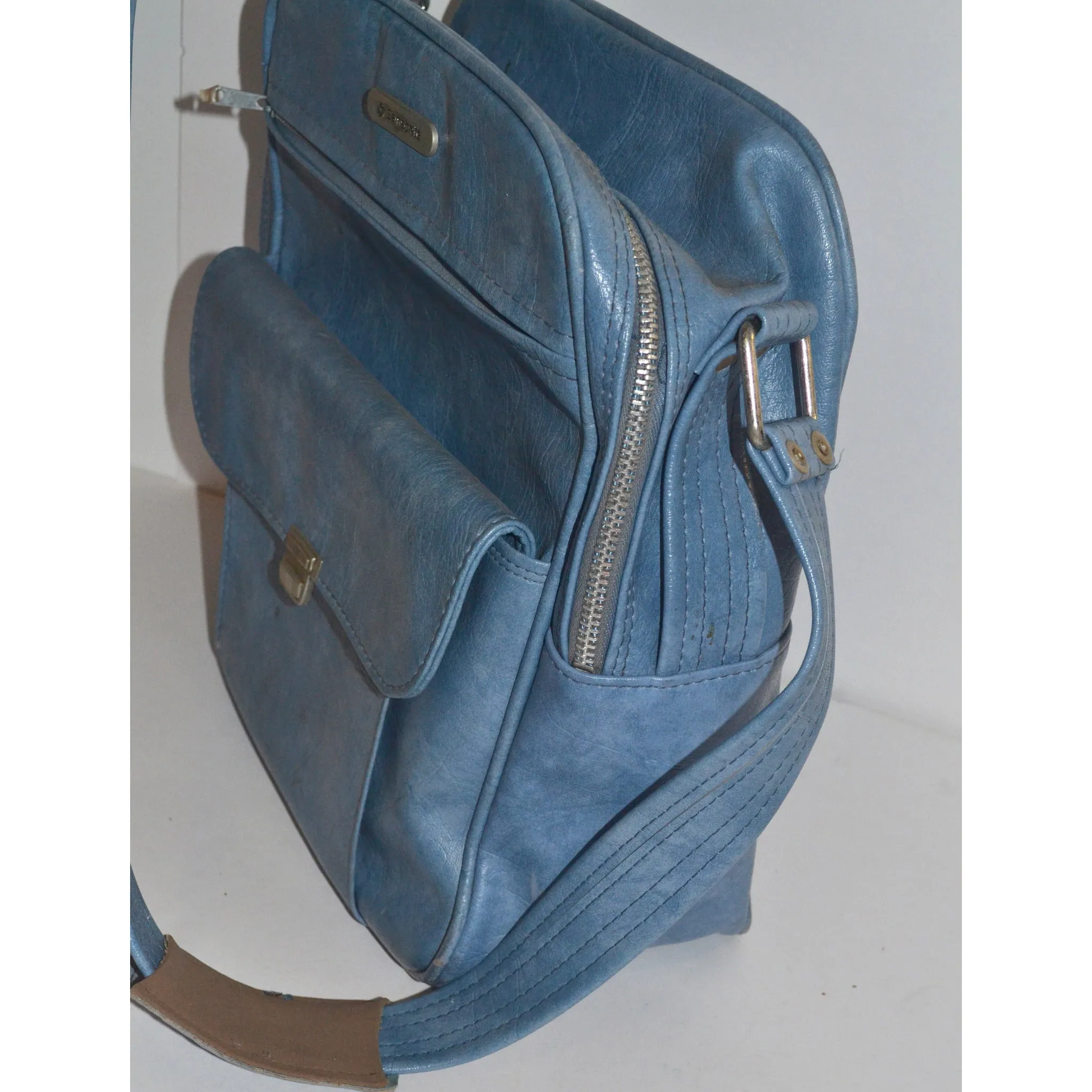 Blue Travel Bag Luggage By Samsonite