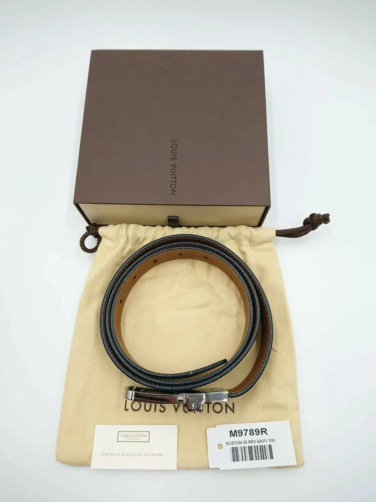 Boston Damier Infini Reversible Belt