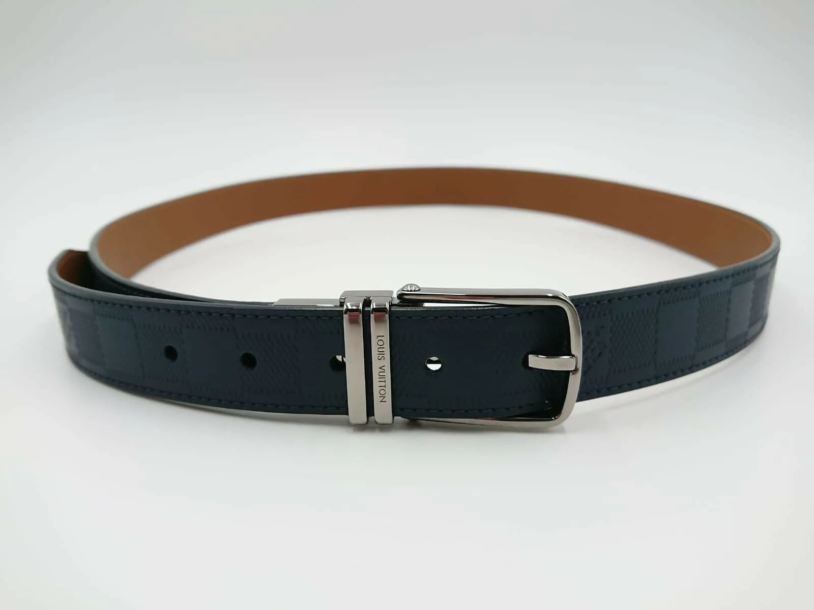 Boston Damier Infini Reversible Belt
