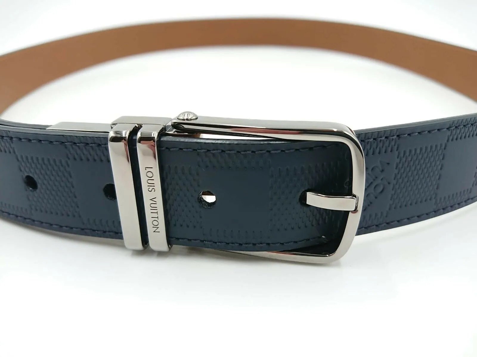 Boston Damier Infini Reversible Belt