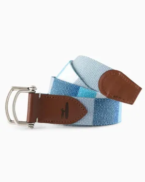Bowen Striped Washed Canvas D-Ring Belt