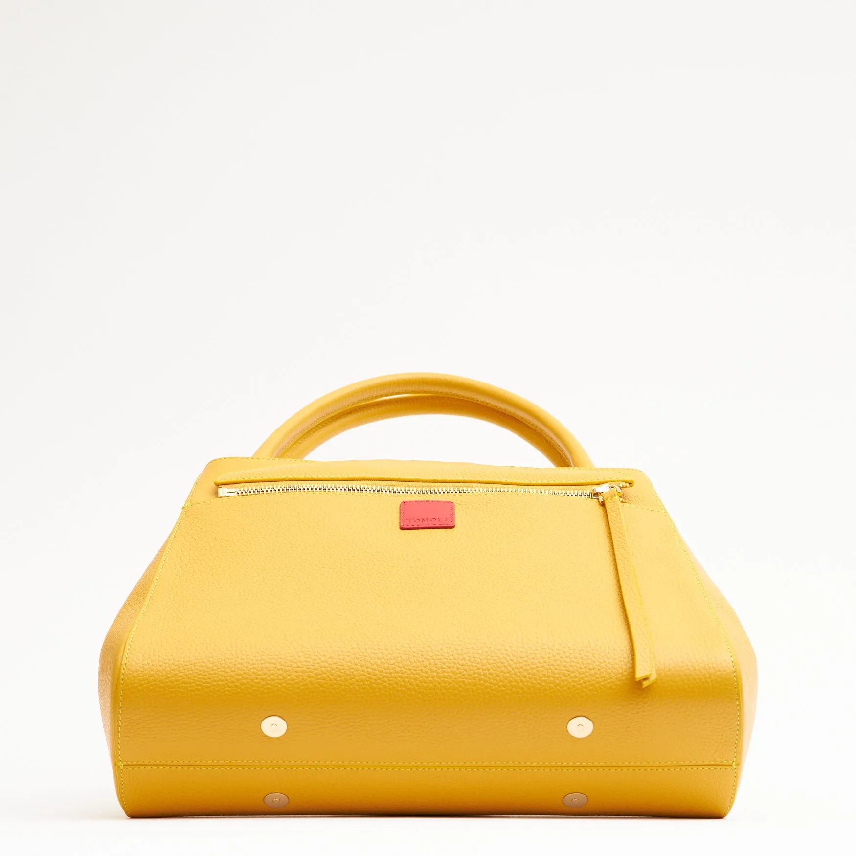 briffani lean interchangeable quilted closure tote - maize with gold