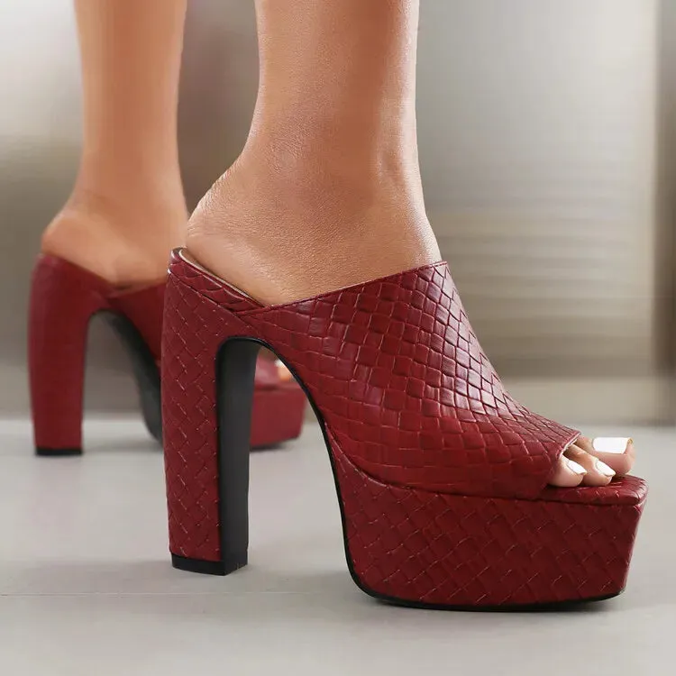 Brittney™ - Elegant Braided Platform Sandals