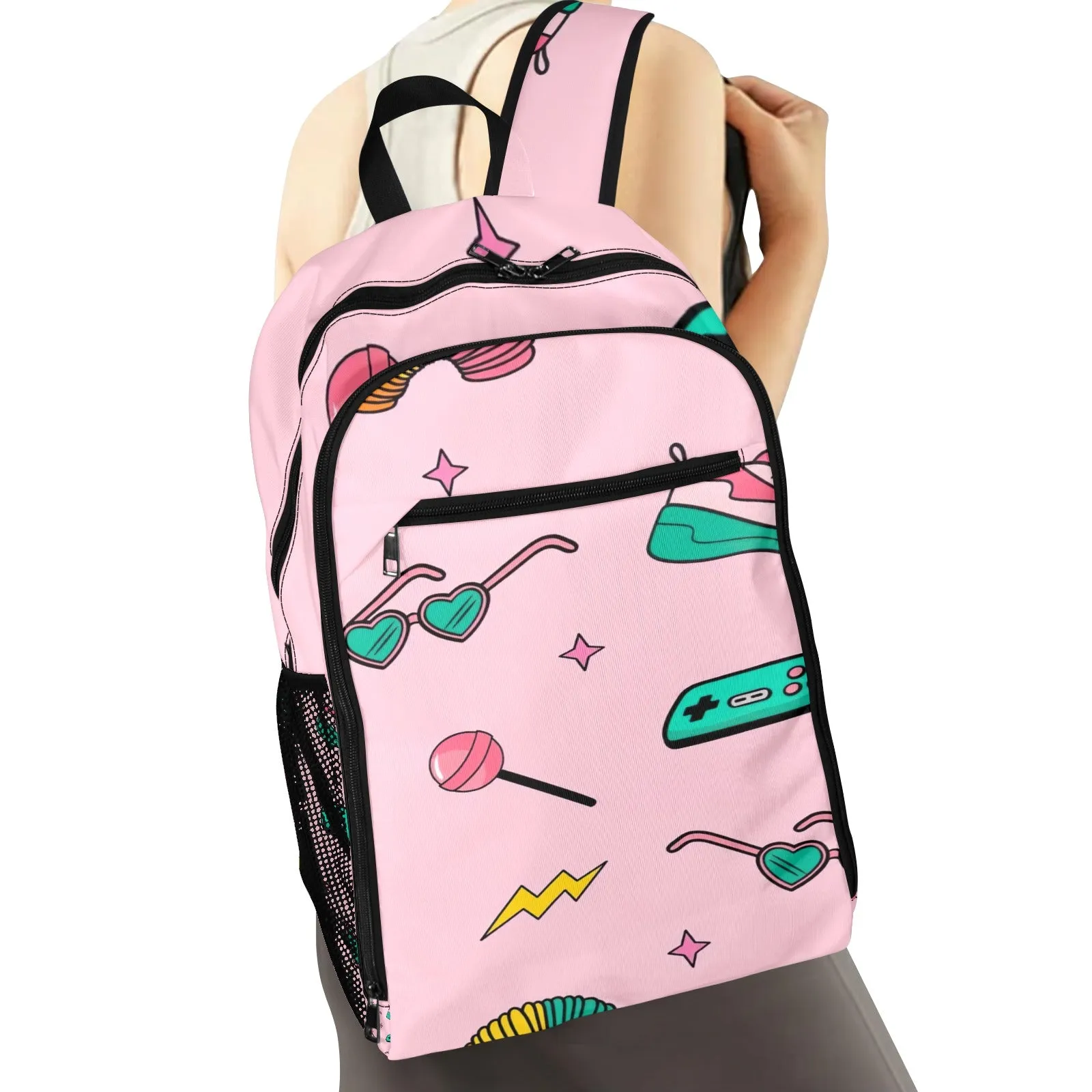 Bubblegum Pop All Over Print Leisure Sports Backpack