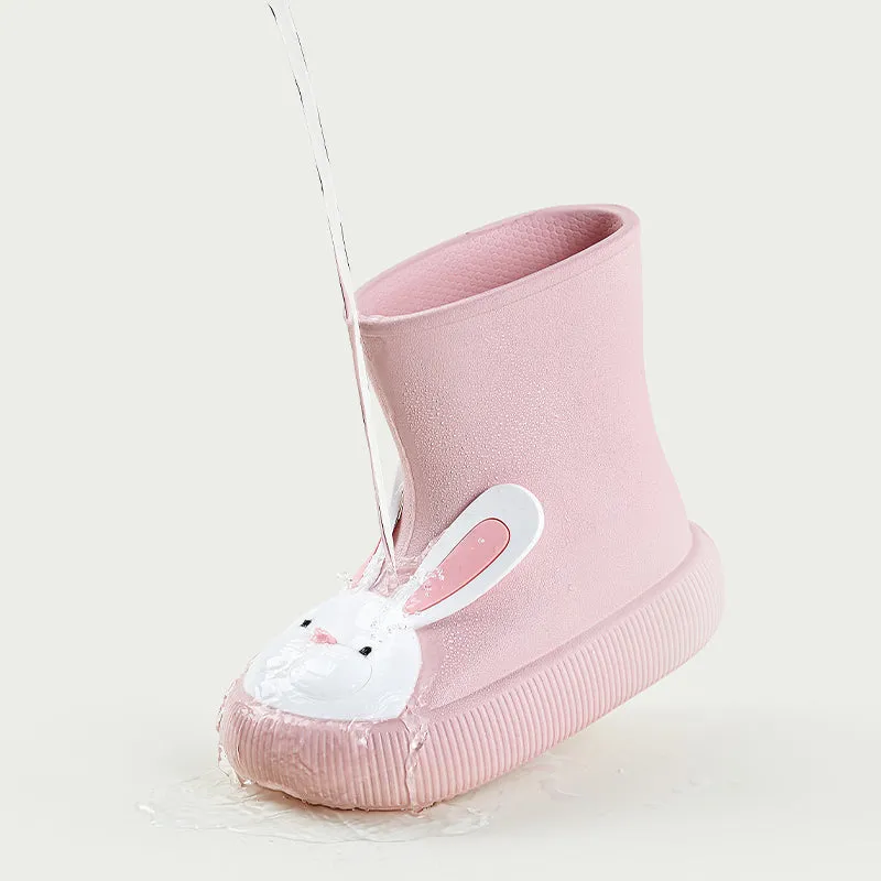 Bunny Paw Children's EVA Boots - Adorable Bear and Bunny Designs, Waterproof, Available in Yellow and Pink, Non-Slip Sole, Lightweight EVA Material - Perfect for Outdoor Adventures, Rainy Days, and Playtime in Any Weather