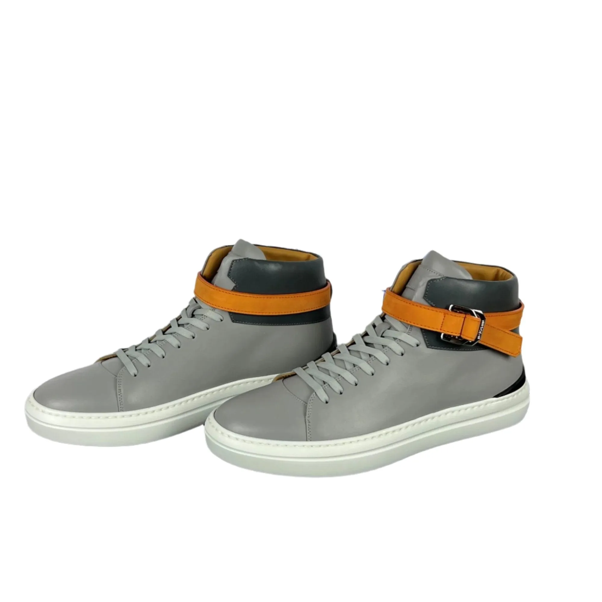 Buscemi Men's 100MM Sport Grey Trio Leather Sneakers