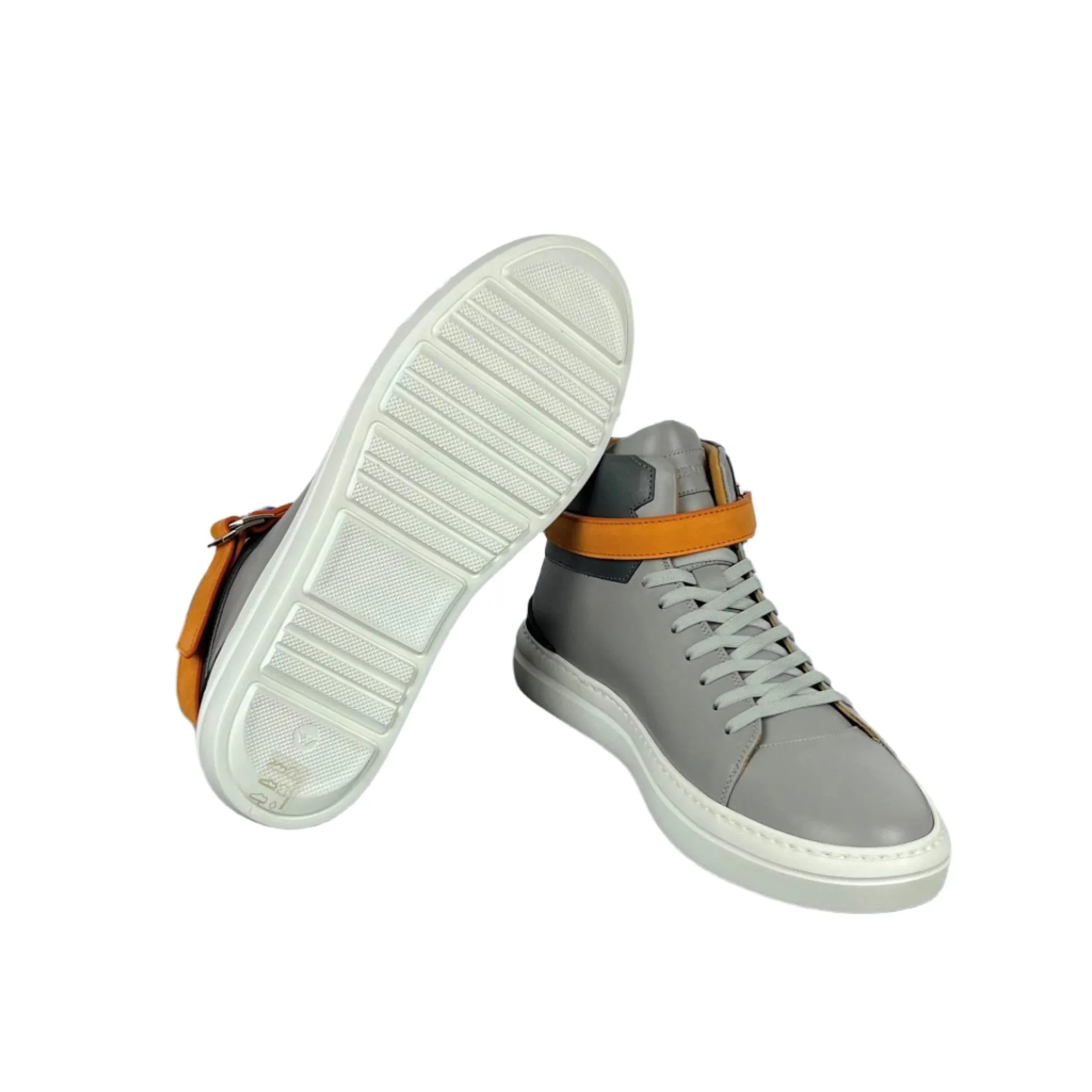 Buscemi Men's 100MM Sport Grey Trio Leather Sneakers