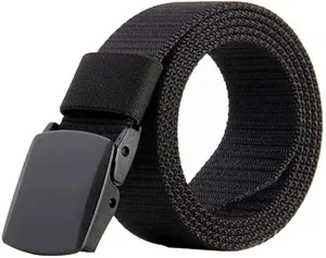 Canvas Web Belt | Black