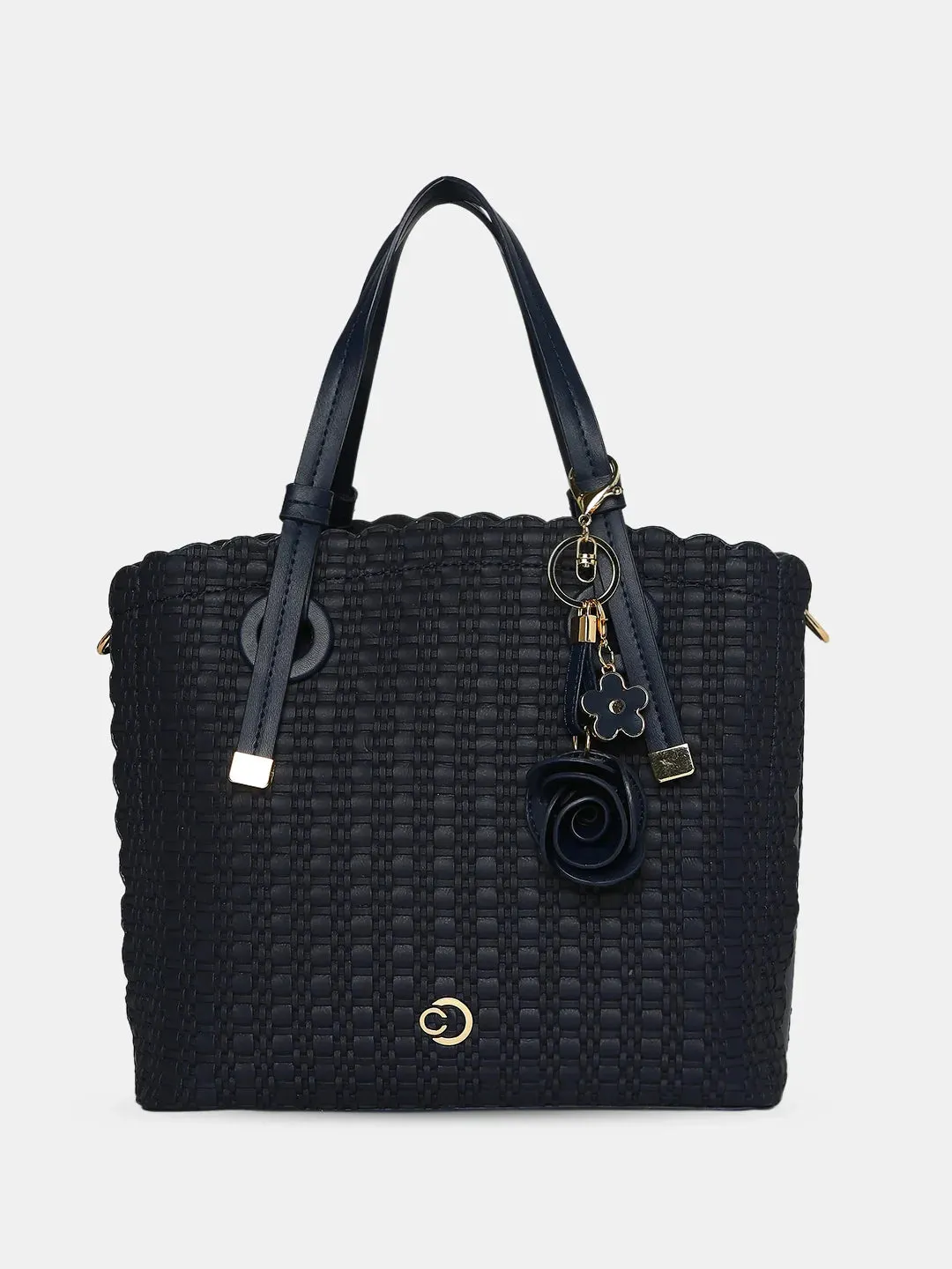 Caprese Andrea Medium Navy Satchel Bag