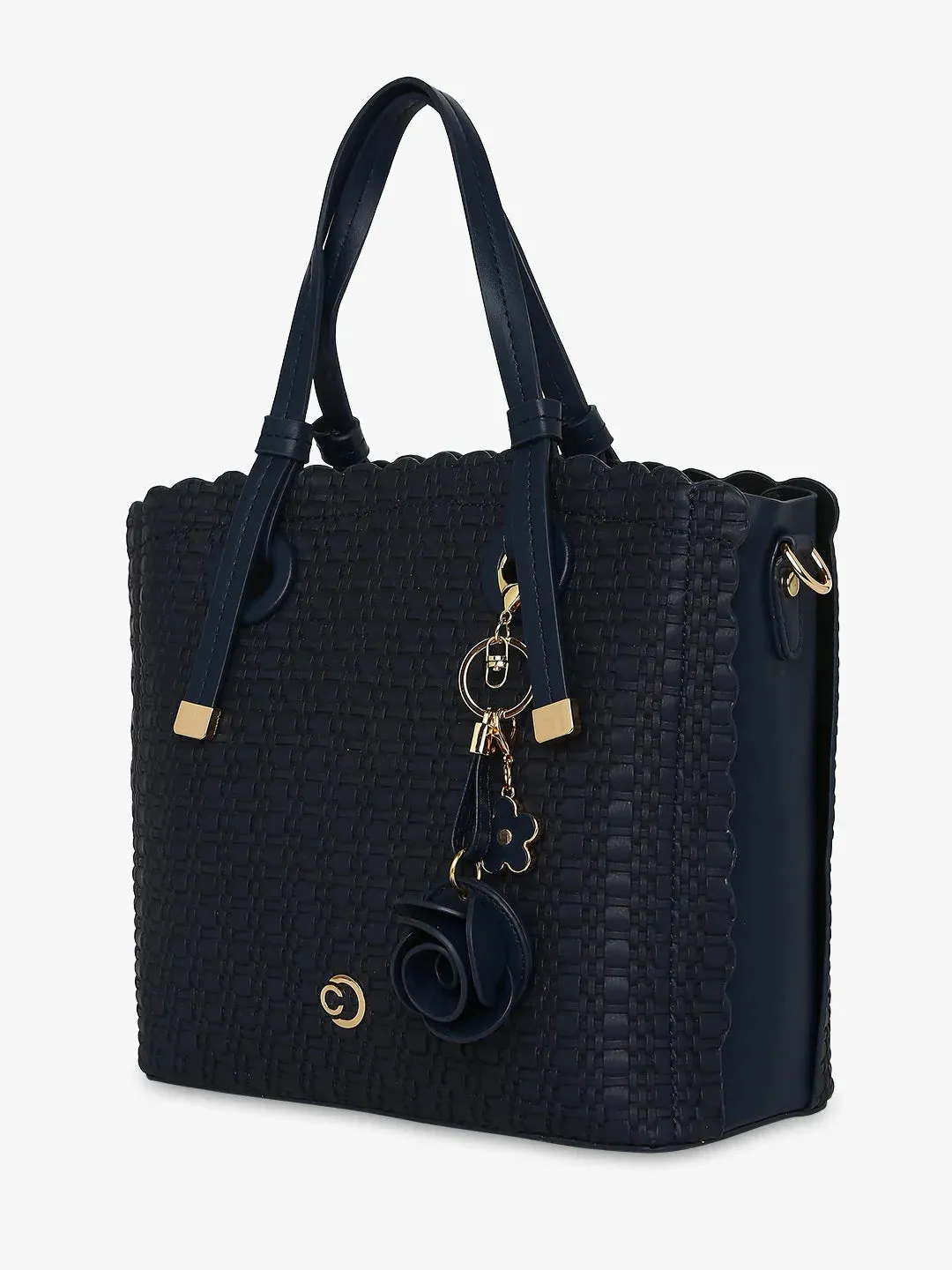 Caprese Andrea Medium Navy Satchel Bag