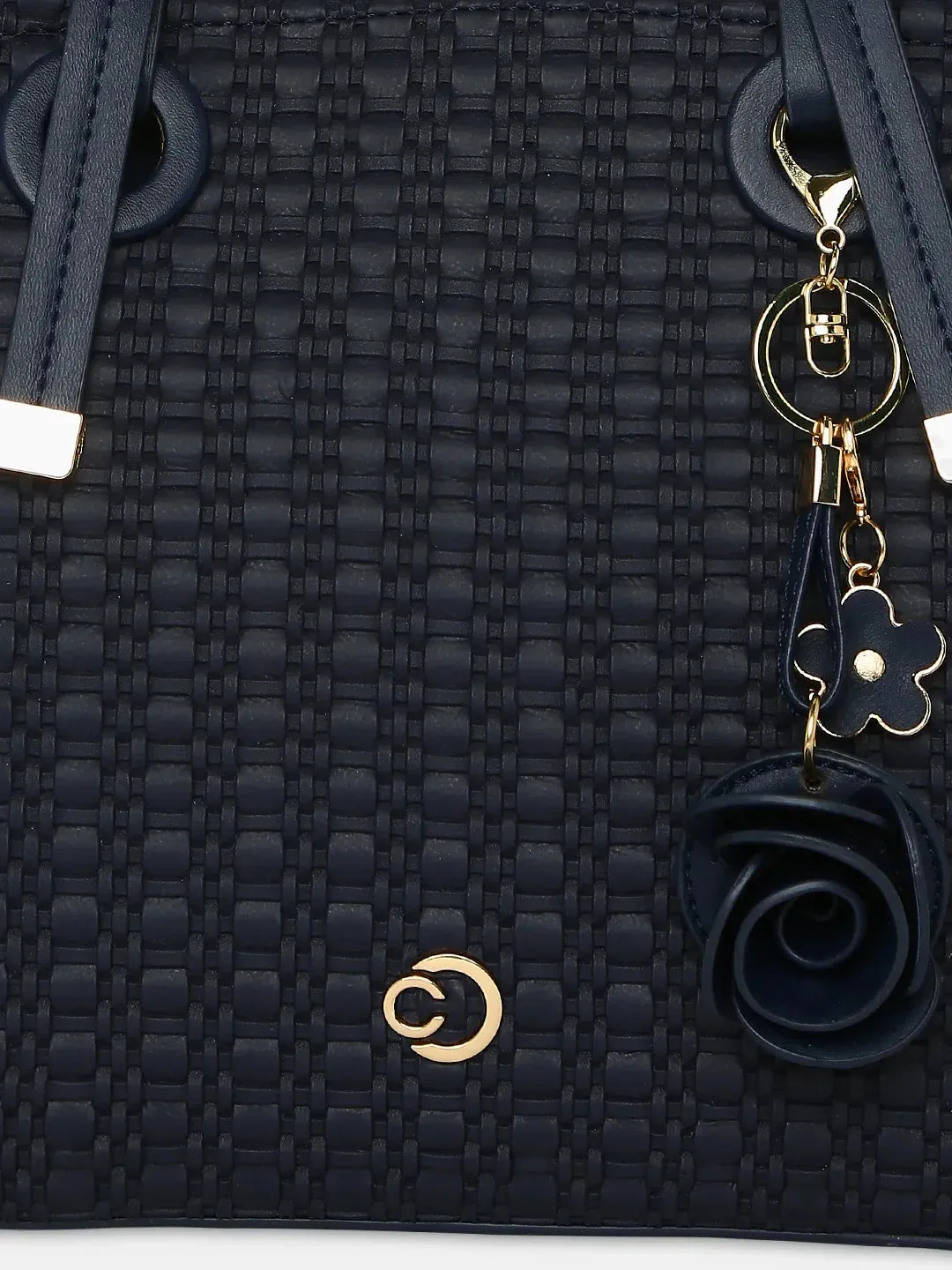 Caprese Andrea Medium Navy Satchel Bag