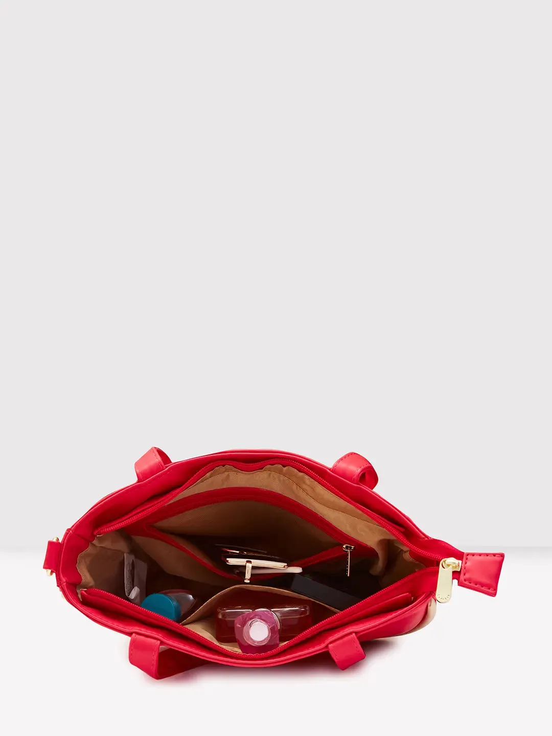 Caprese Gracie Medium Magenta Satchel Bag