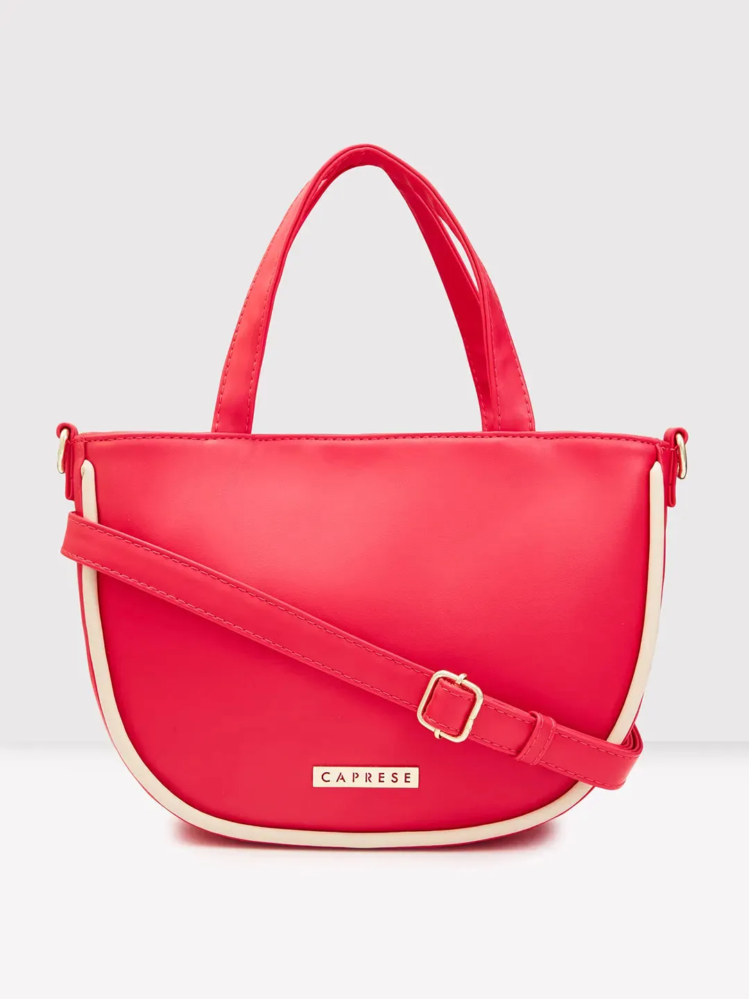 Caprese Gracie Medium Magenta Satchel Bag