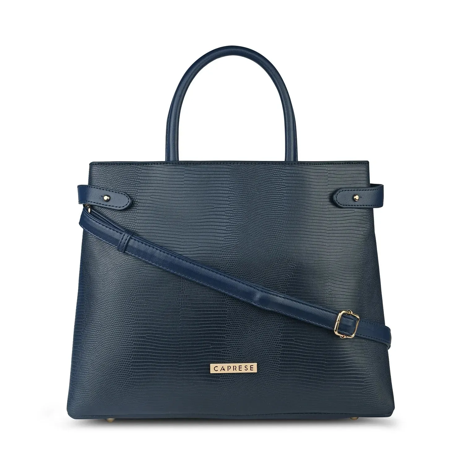 Caprese Izabella Large Navy Satchel Bag