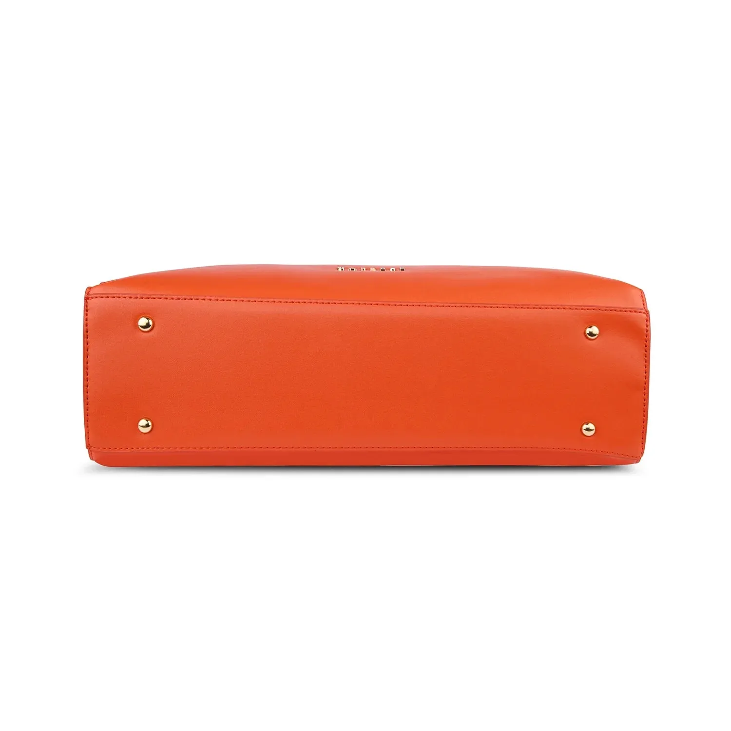 Caprese Kiara Large Orange Satchel Bag