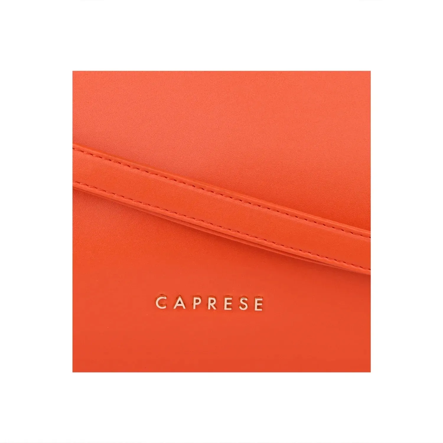 Caprese Kiara Large Orange Satchel Bag