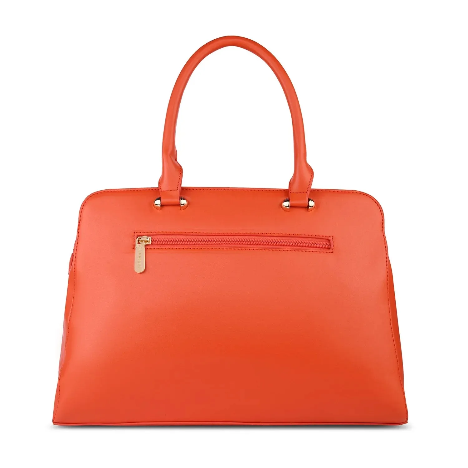 Caprese Kiara Large Orange Satchel Bag