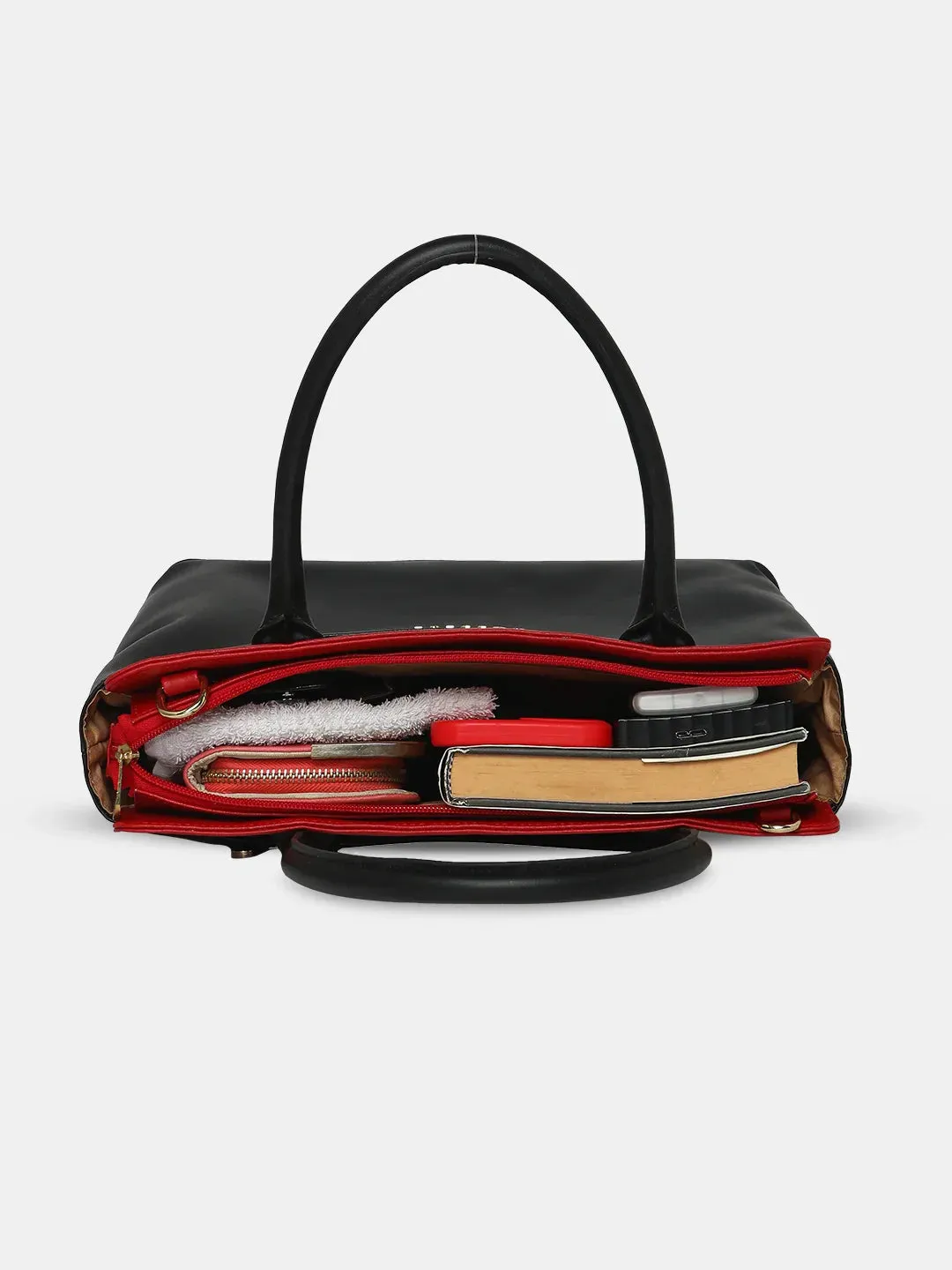 Caprese Lizzy Medium Red Satchel Bag