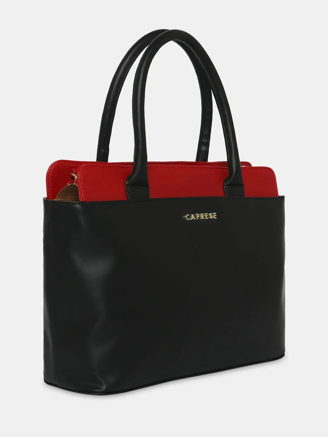 Caprese Lizzy Medium Red Satchel Bag