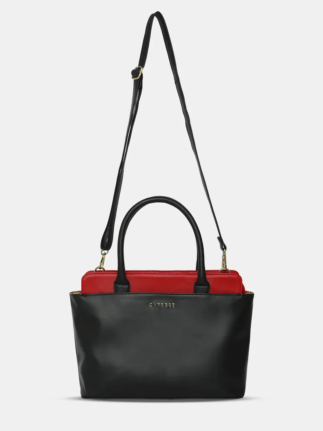 Caprese Lizzy Medium Red Satchel Bag
