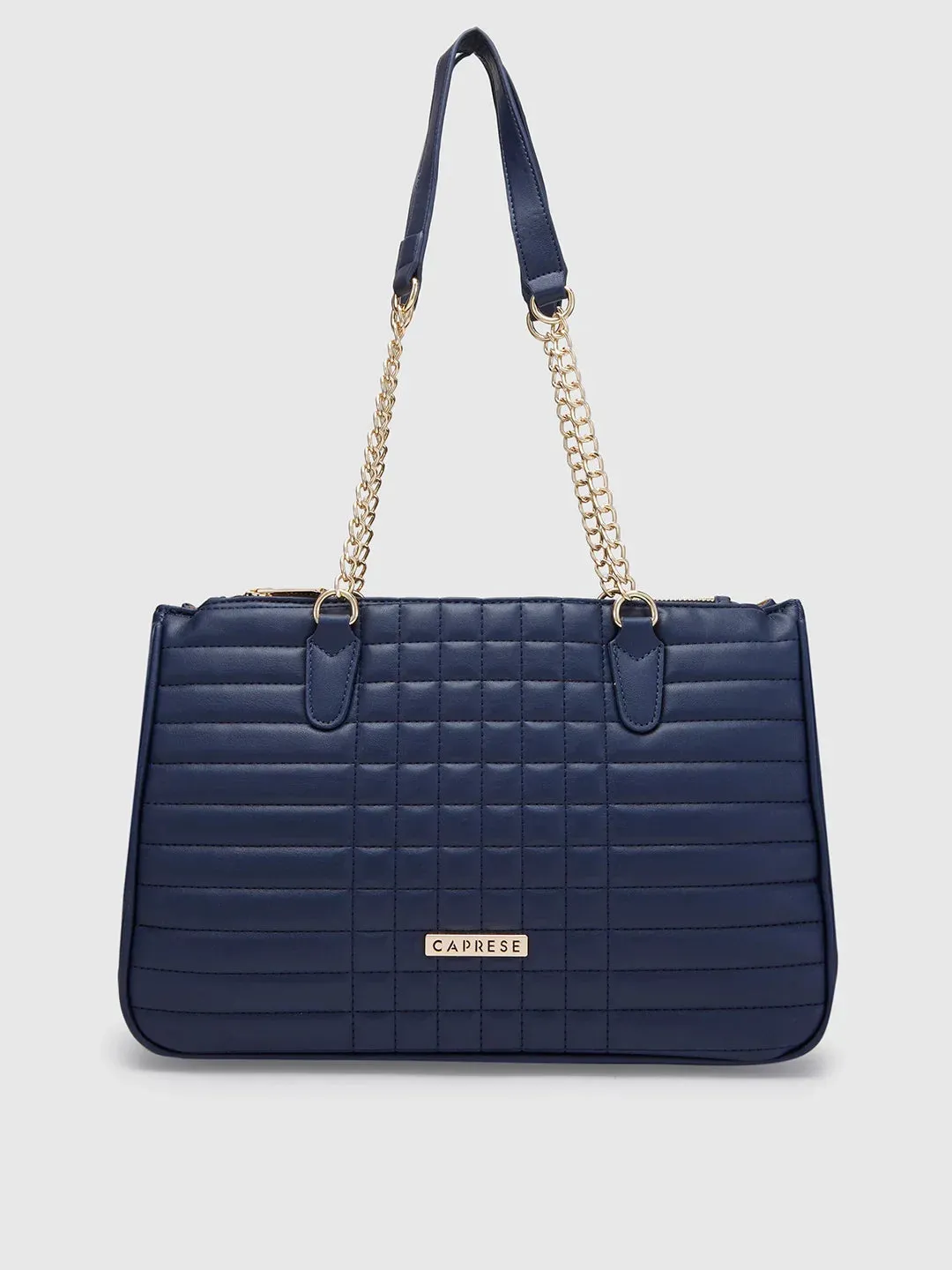 Caprese Maxim Large Navy Satchel Bag