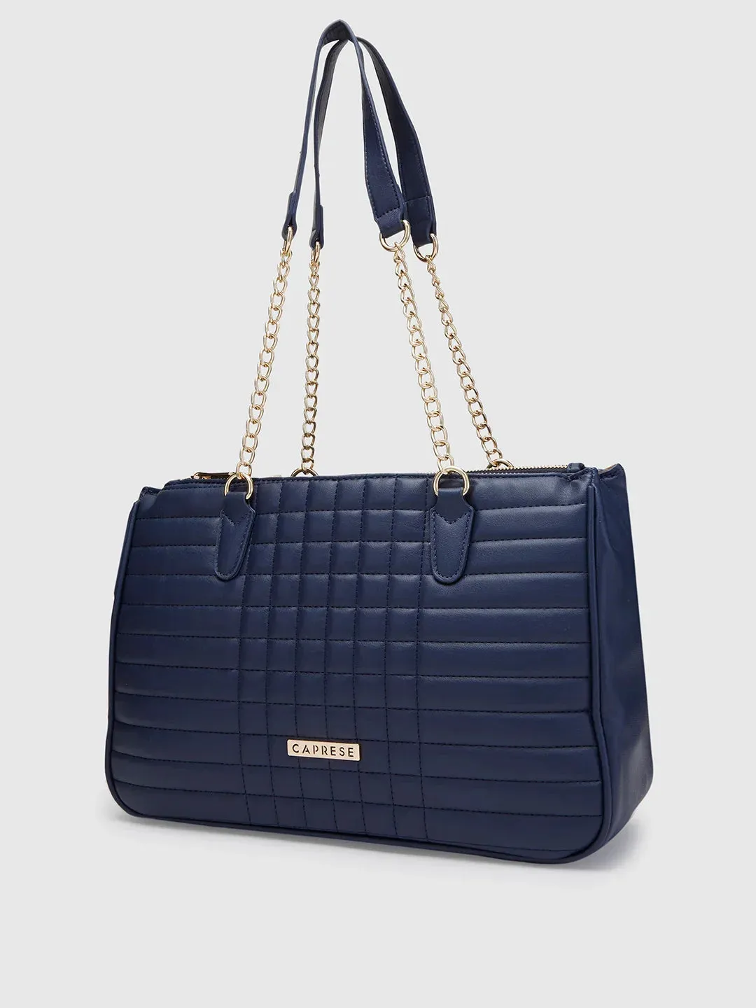 Caprese Maxim Large Navy Satchel Bag