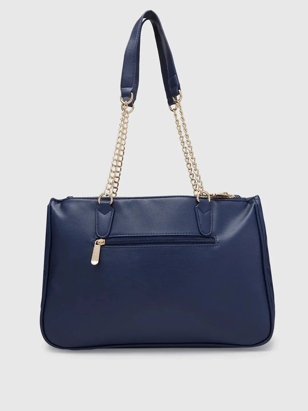 Caprese Maxim Large Navy Satchel Bag