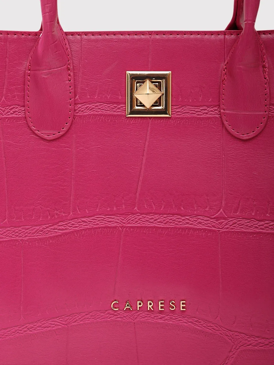 Caprese Mink Small Fuchsia Satchel Bag