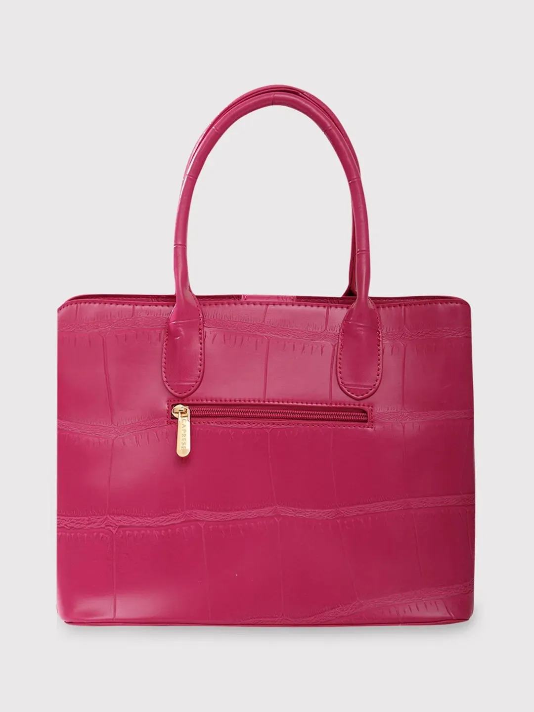 Caprese Mink Small Fuchsia Satchel Bag