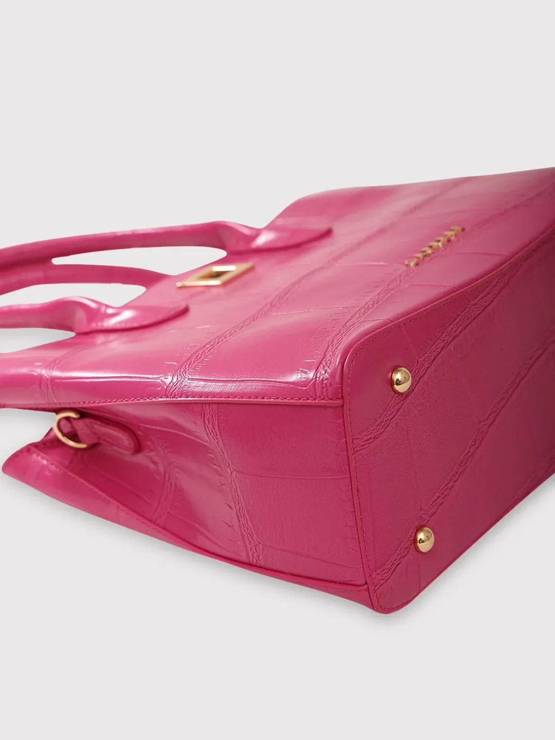 Caprese Mink Small Fuchsia Satchel Bag
