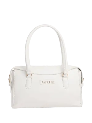 Caprese Vienna Small White Satchel Bag