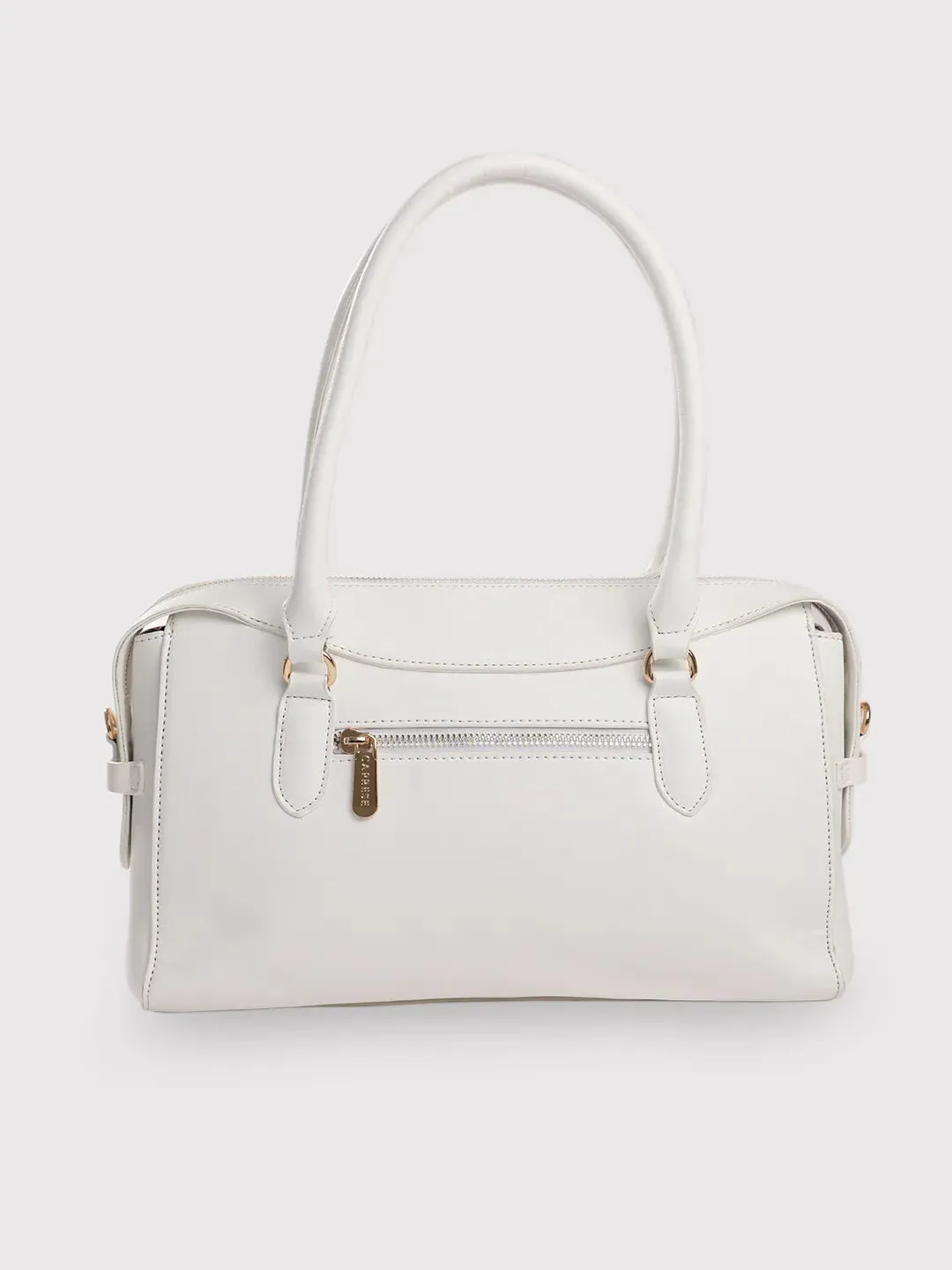 Caprese Vienna Small White Satchel Bag