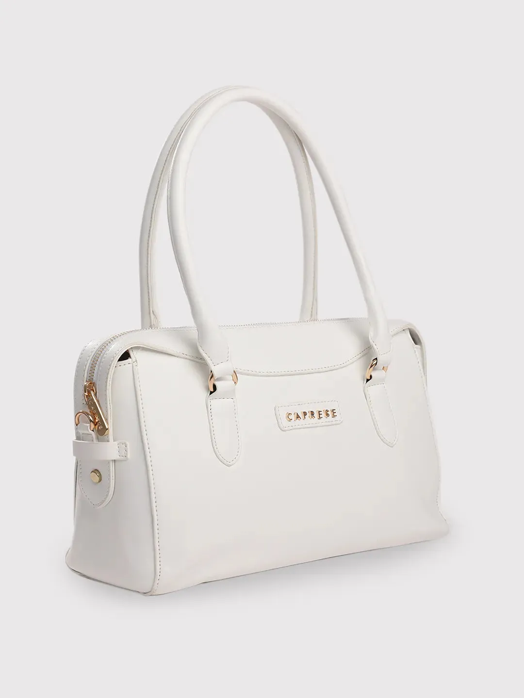 Caprese Vienna Small White Satchel Bag