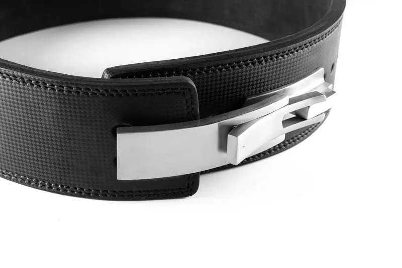 Carbon Leather Lifting Belt w/ Stainless Steel Buckle (13MM)