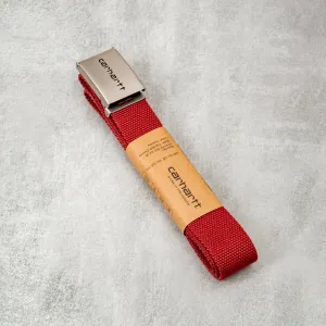 Carhartt WIP Clip Belt Chrome - Tuscany