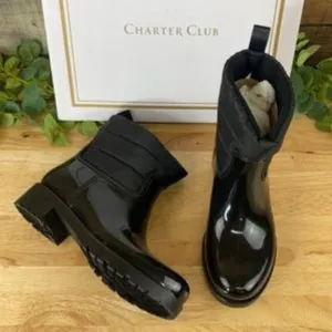 Charter Club BlackTrudyy Rain Boots 7