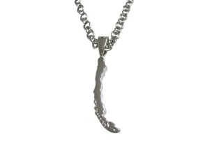 Chile Map Shape Pendant Necklace