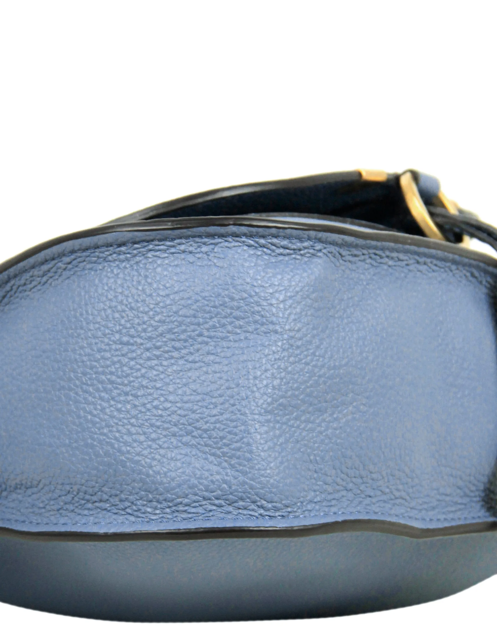 Chloe Graphite Navy Leather Small Marcie Satchel Bag
