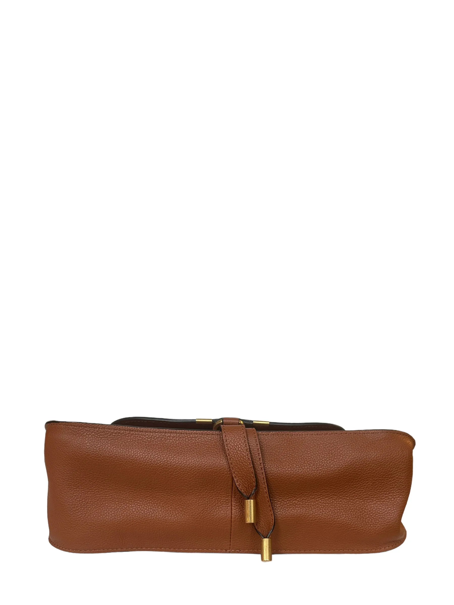 Chloe Tan Leather Medium Marcie Satchel Bag