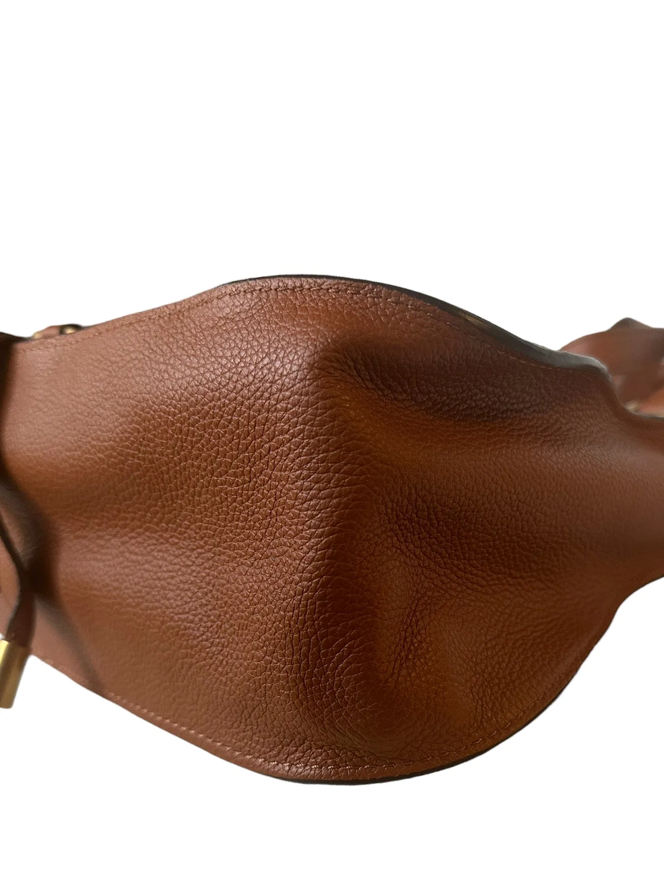 Chloe Tan Leather Medium Marcie Satchel Bag
