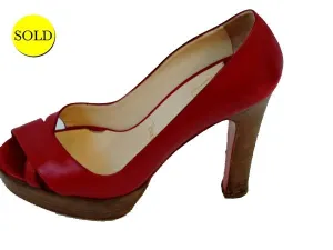 Christian Louboutin Miss Marple Pump Red Size 40 It (10 Us)